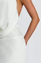 Sukienka maxi Armelle – kość słoniowa