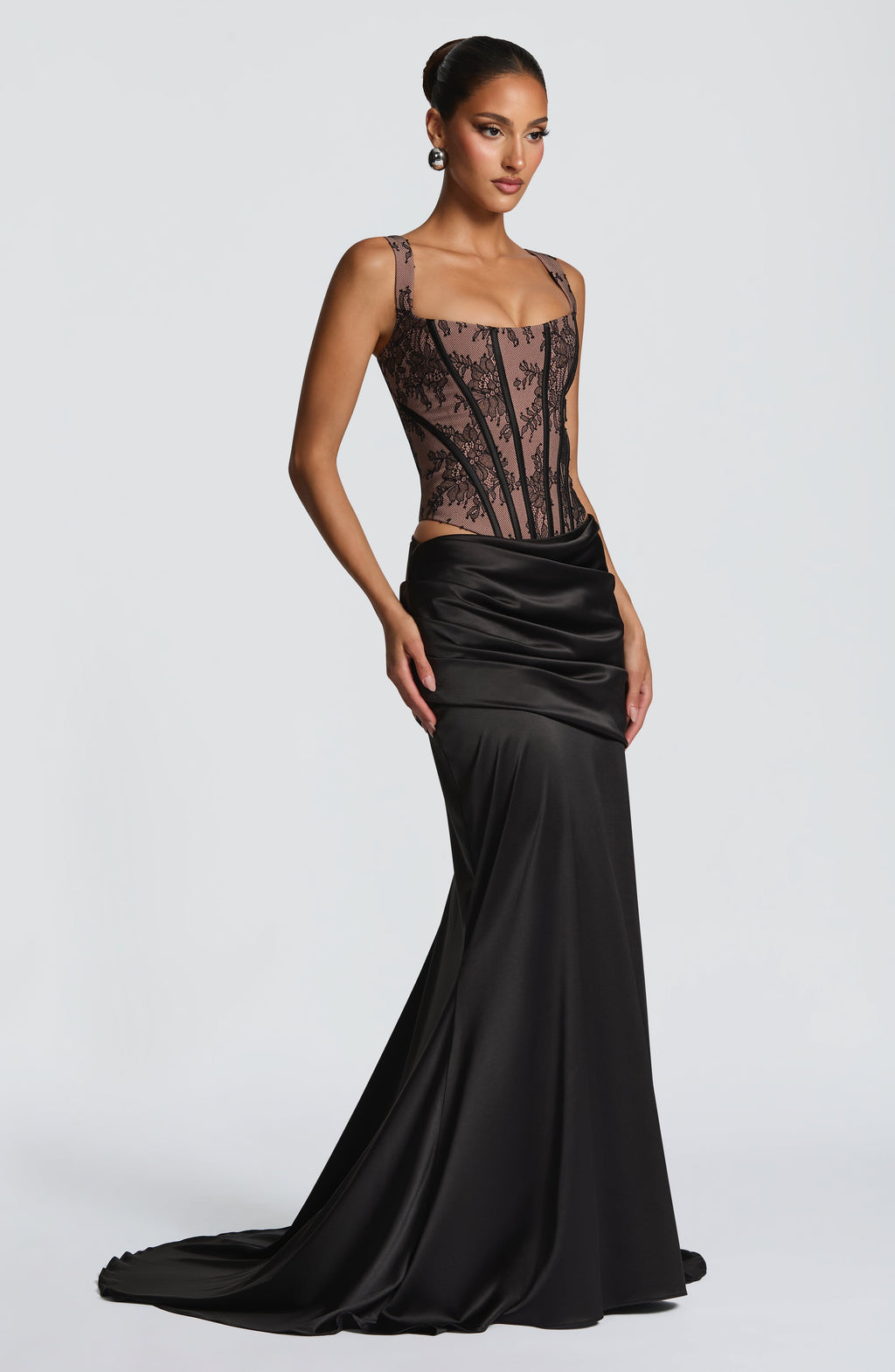 Spódnica maxi Claudette – czarna