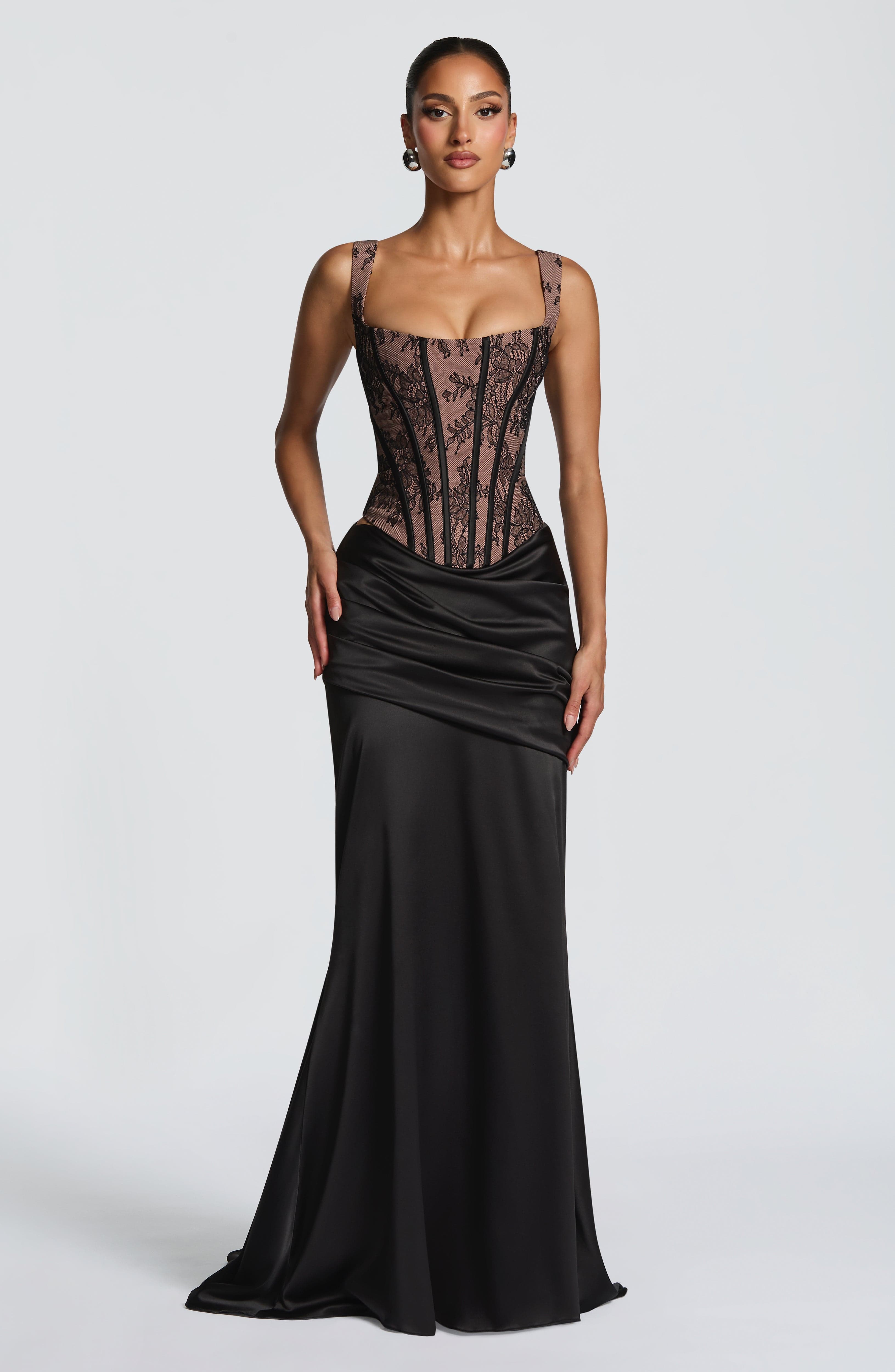 Spódnica maxi Claudette – czarna