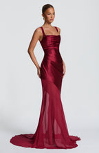 Suknia Eliza – burgundowa