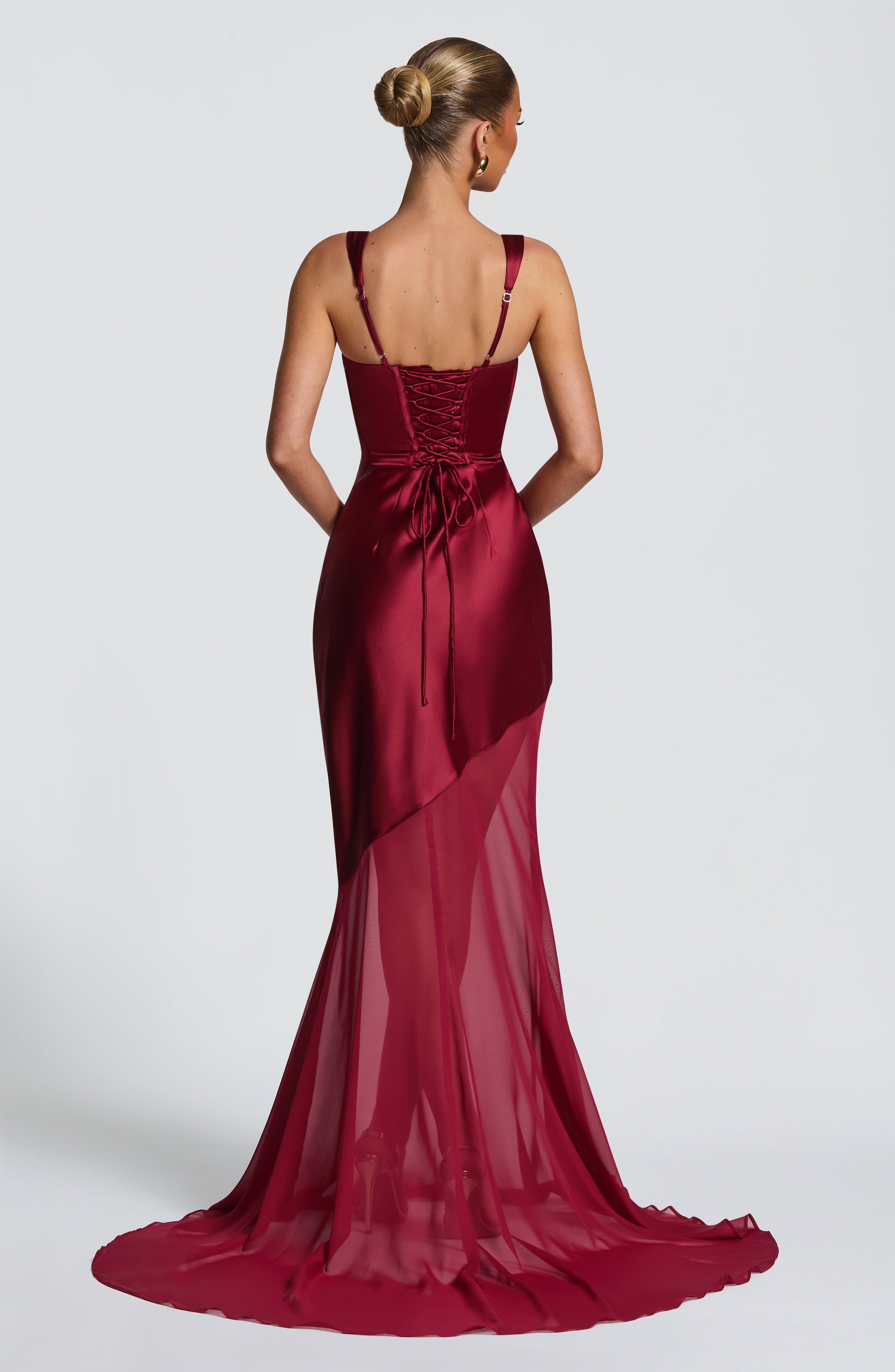 Suknia Eliza – burgundowa