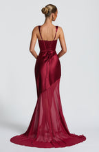 Suknia Eliza – burgundowa