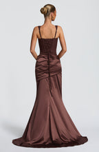 Gorset Nixie – śliwkowo-brązowy