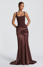 Gorset Nixie – śliwkowo-brązowy