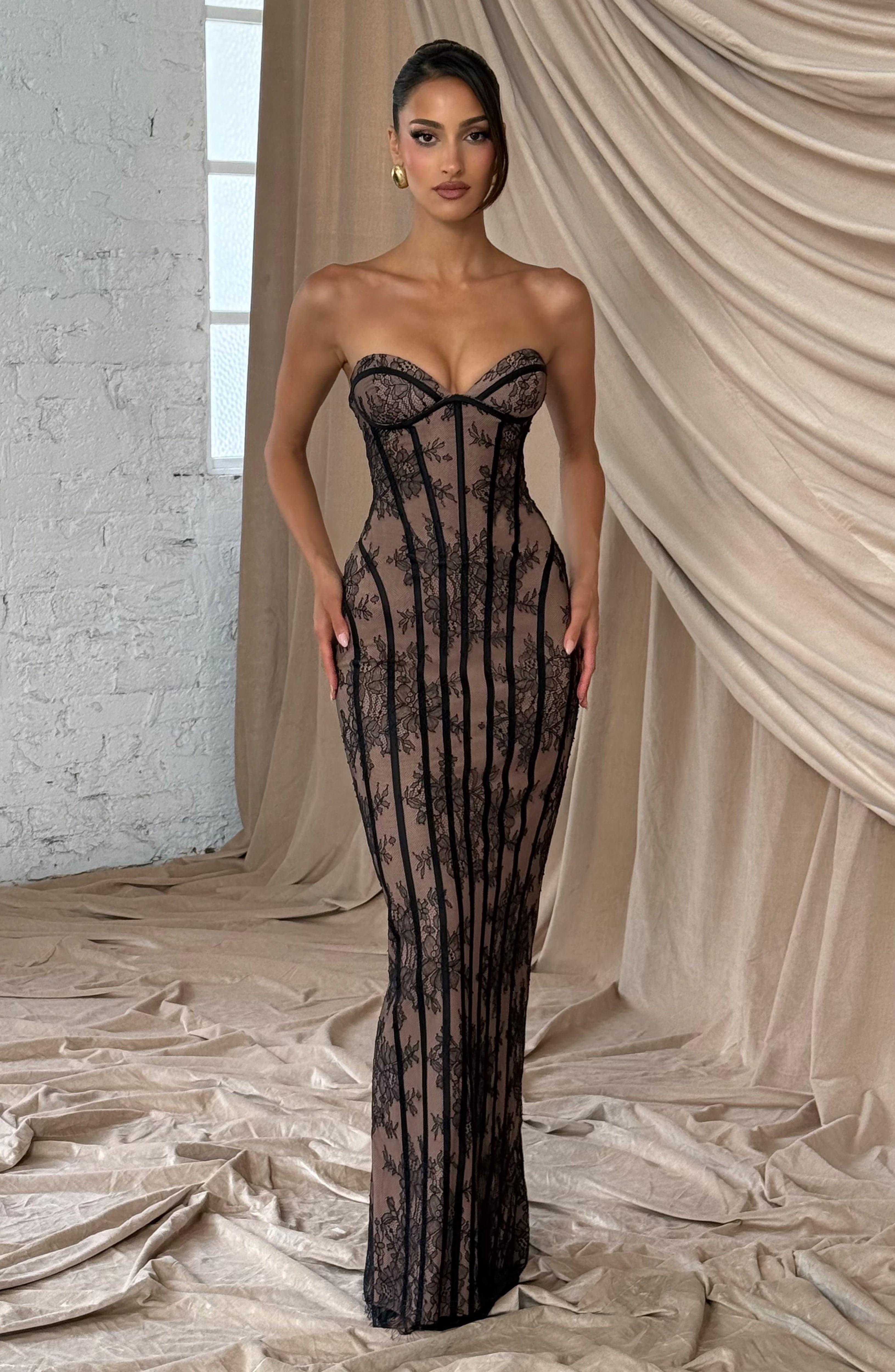 Sukienka maxi Sian – czarna