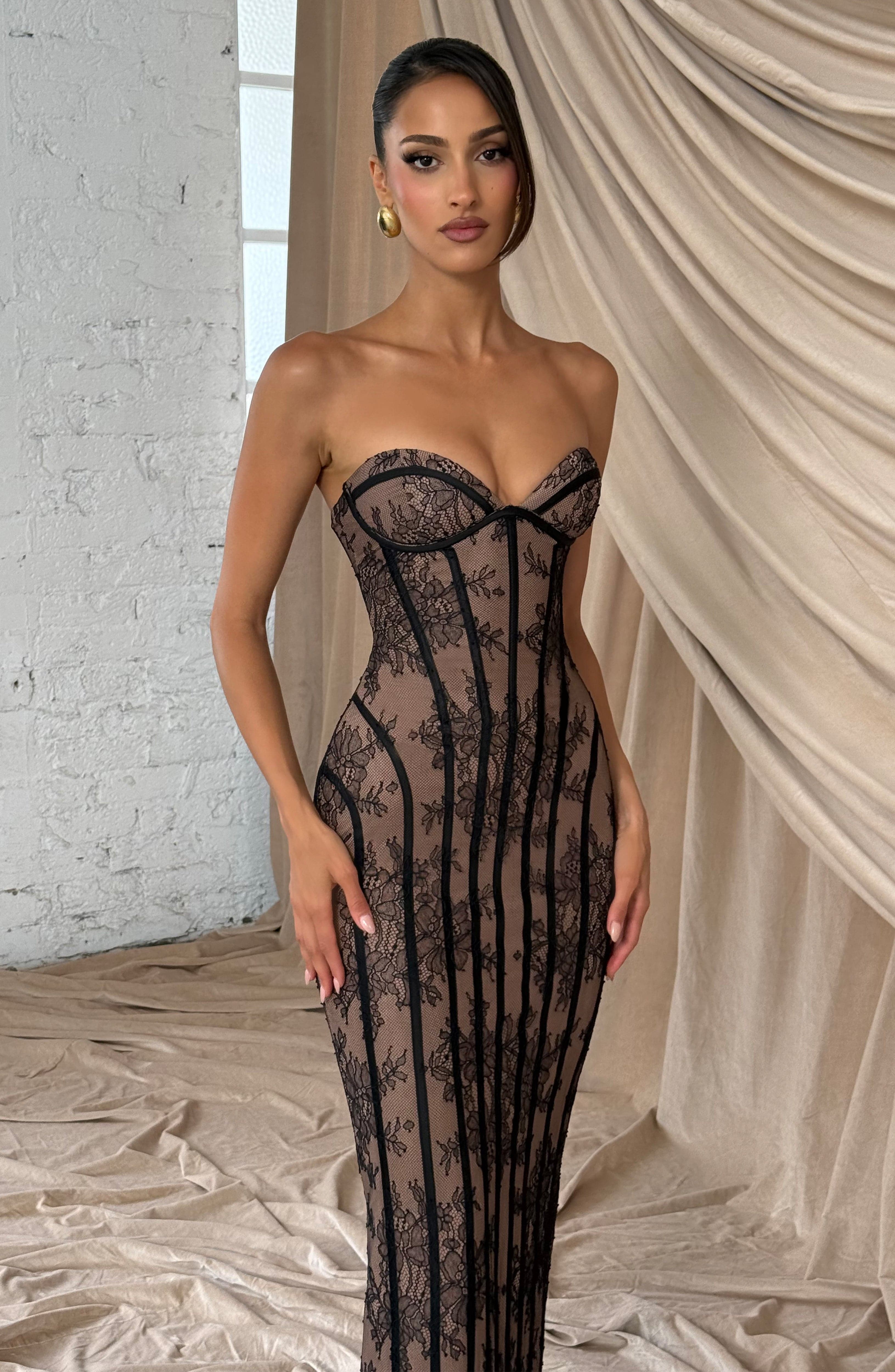 Sukienka maxi Sian – czarna