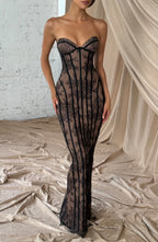 Sukienka maxi Sian – czarna